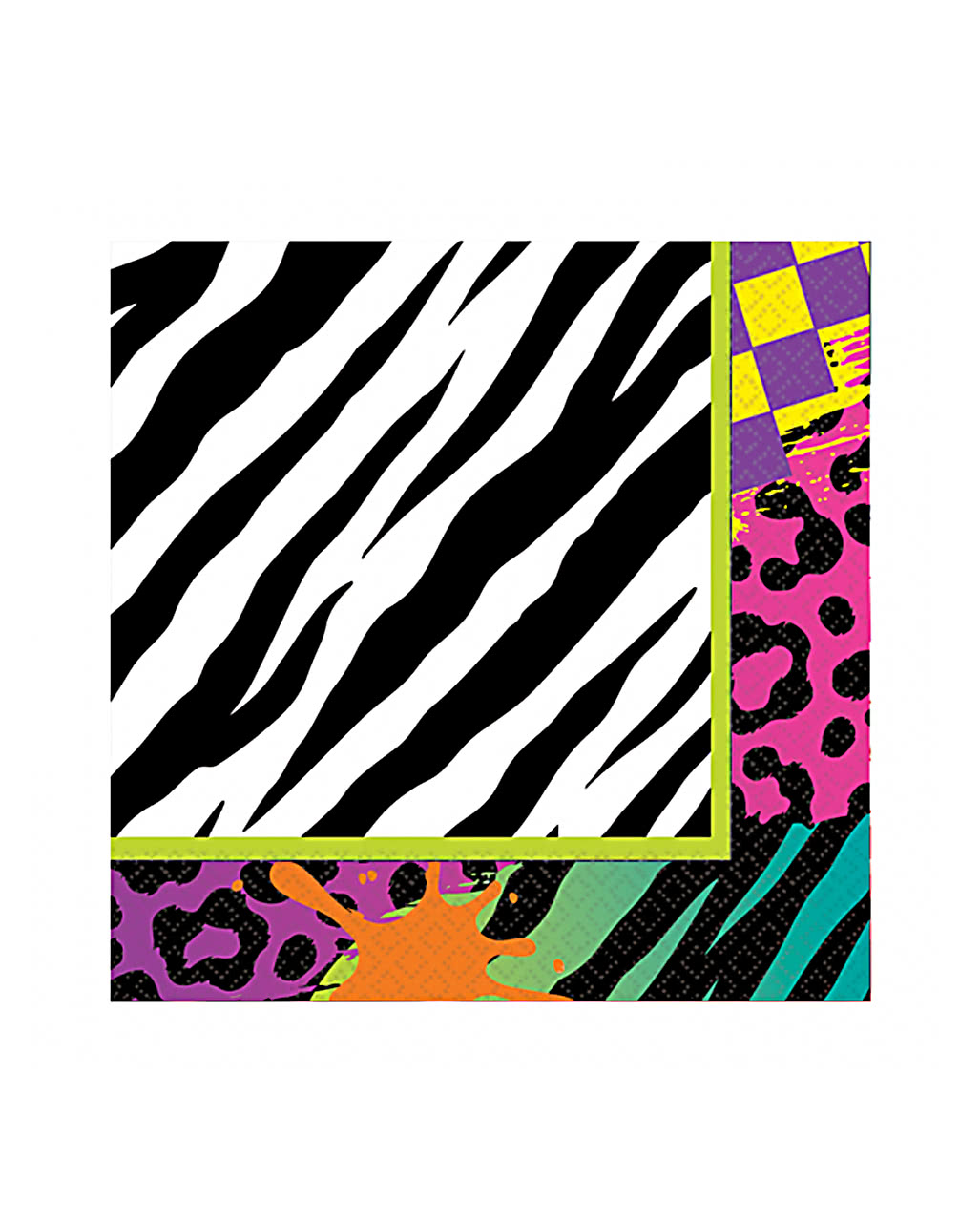 80er Jahre Party Servietten 16 St. für Mottopartys