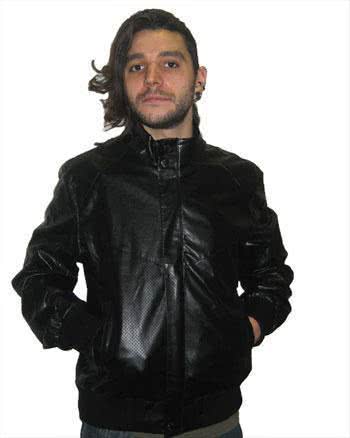 Run Jacket L   Kunstleder Jacke