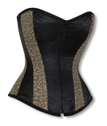 Leoparden Vollbrust Korsett M Gothic Fashion