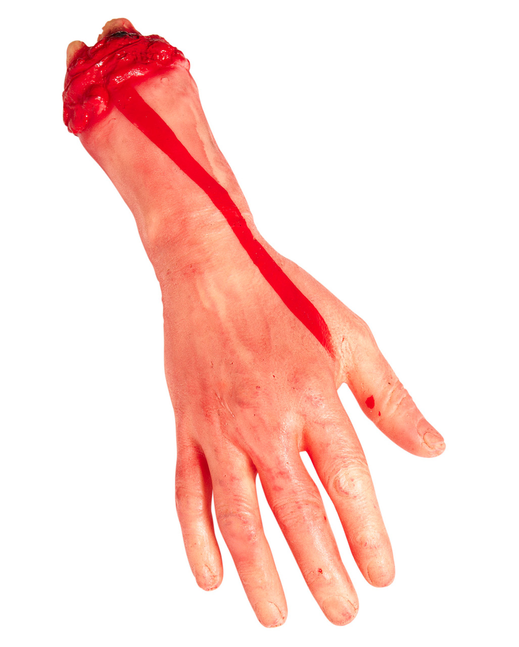 Abgehackte blutige Hand Halloween Deko
