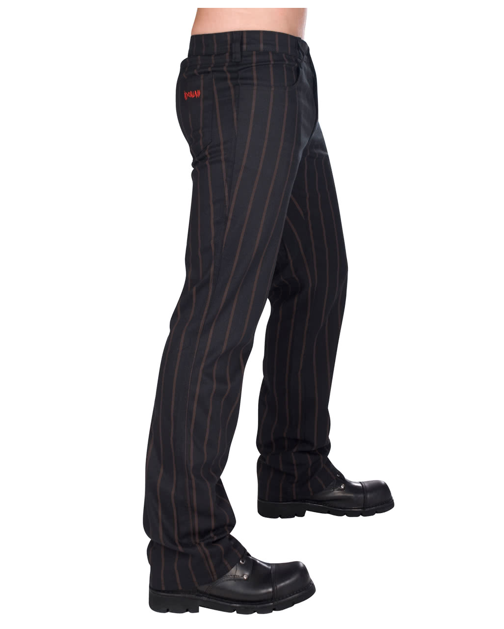 Steampunk Jeans Pin Stripe für Gothics 30