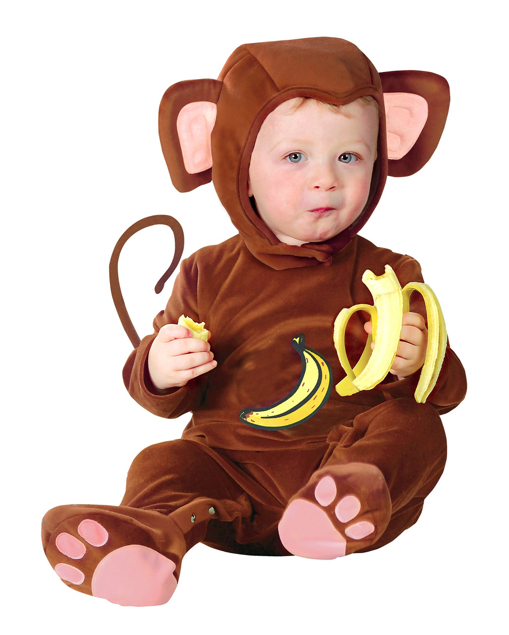 Äffchen Babykostüm 1-2 Jahre für Fasching ✮