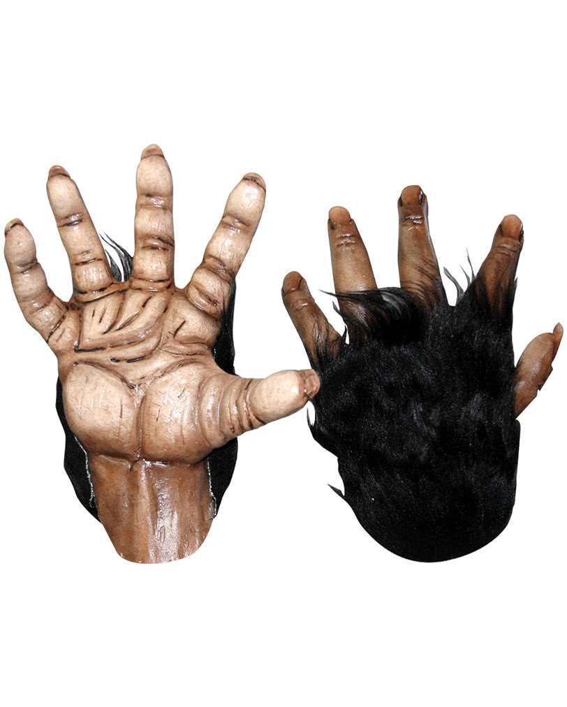 Affen Hände braun Deluxe Schimpansenhände aus Latex