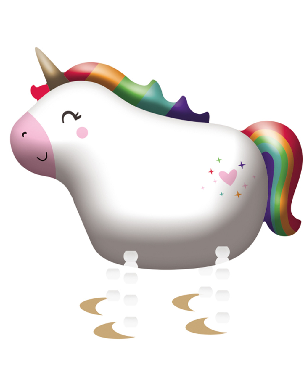 Air-Walker Einhorn Folienballon als Geschenkidee