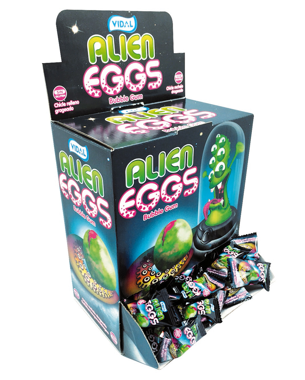 Alien Eggs Kaugummi 200 St.  Halloween Süßigkeit