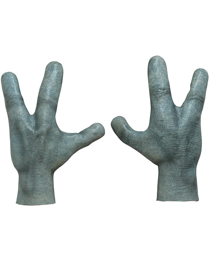 Alien Hände aus Latex Kostümzubehör