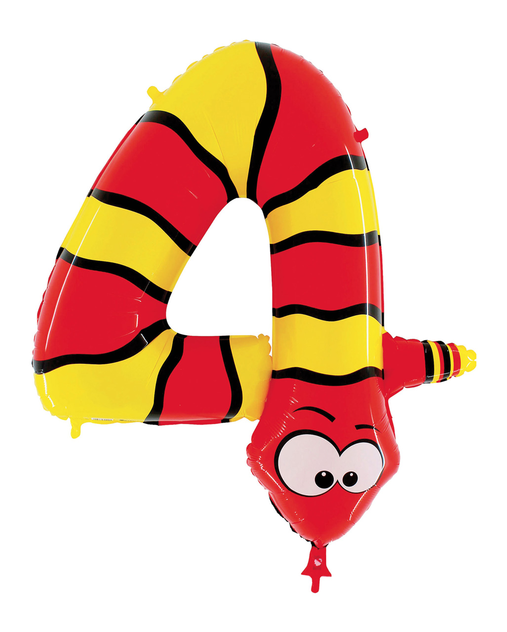 Animaloon Zahl 4 Schlange Tier Folienballon kaufen