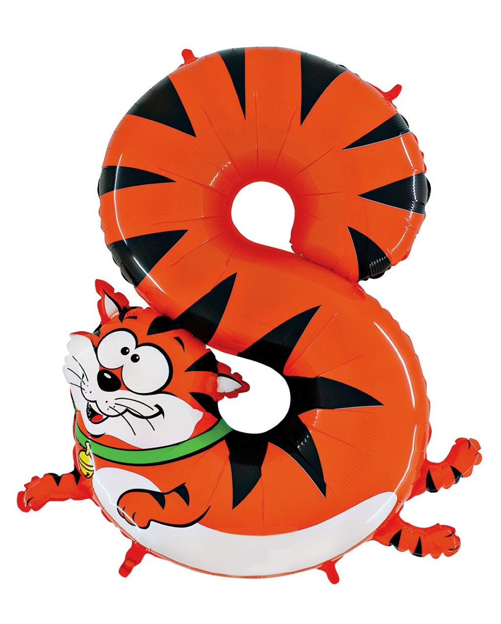 Animaloon Zahl 8 Katze Geburtstags Party Ballon