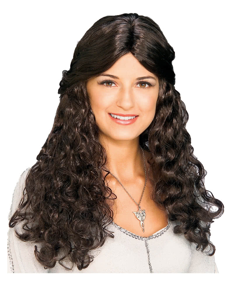 Arwen Perücke Braune Elbenfürstin Perücke