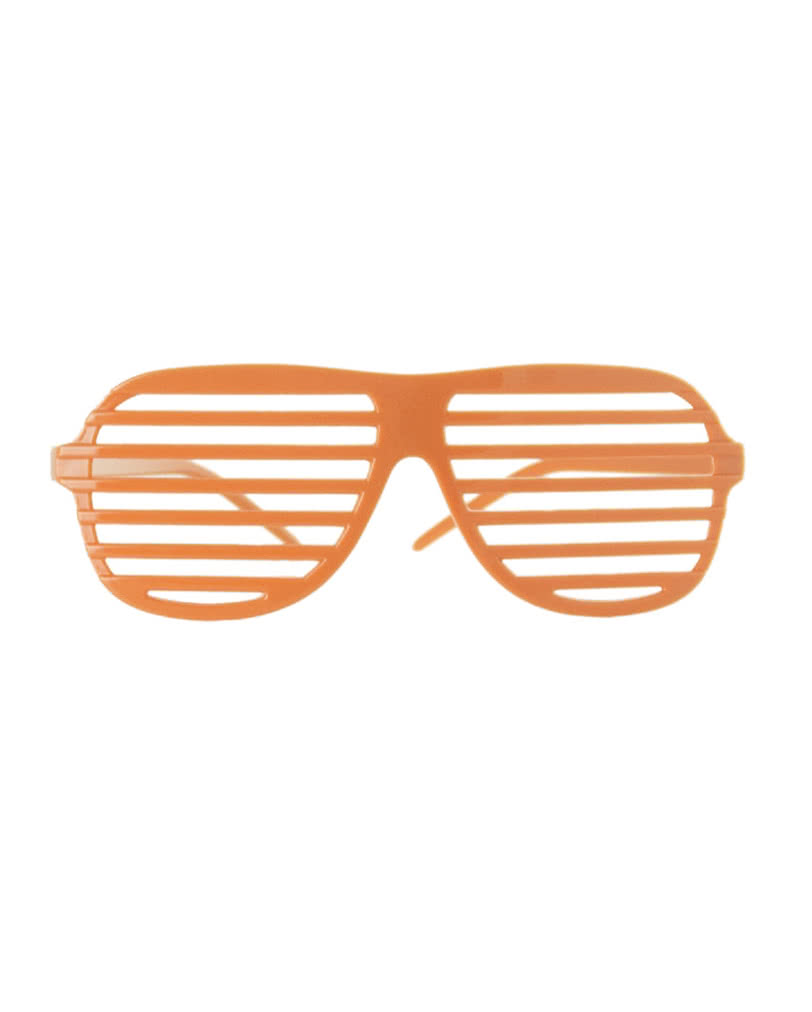 Atzen Brille Neonorange Bad Taste Kostümzubehör