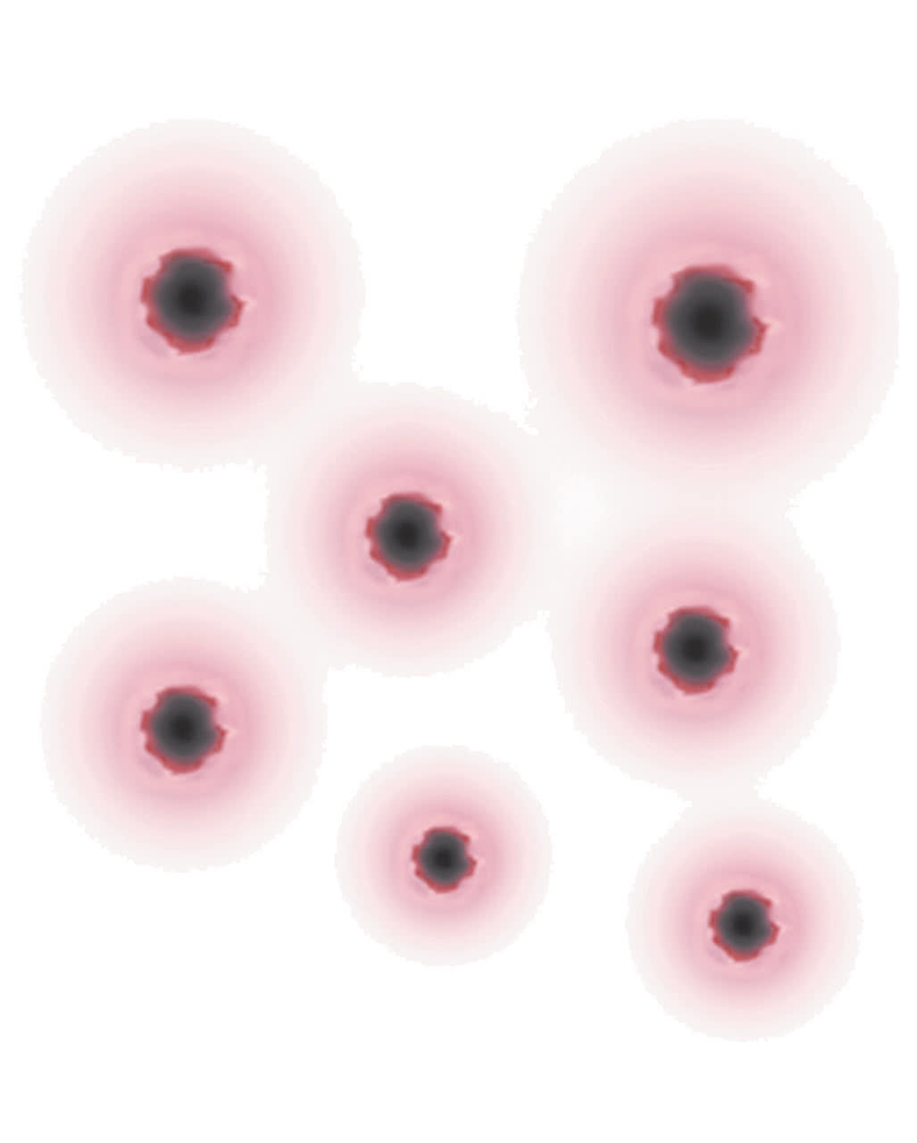 Tattoo Einschusslöcher  Halloween Tattoo-Aufklebewunden