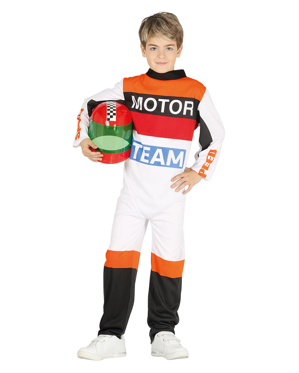 Rennfahrer Kinderkostüm für Karneval XL