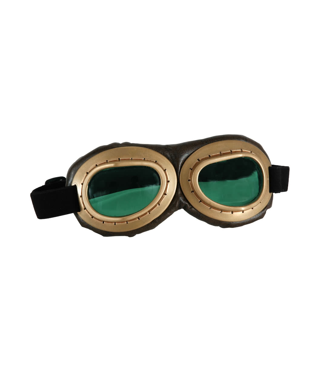 Aviator Brille Gold/Braun - Grüne Gläser  Antik Style