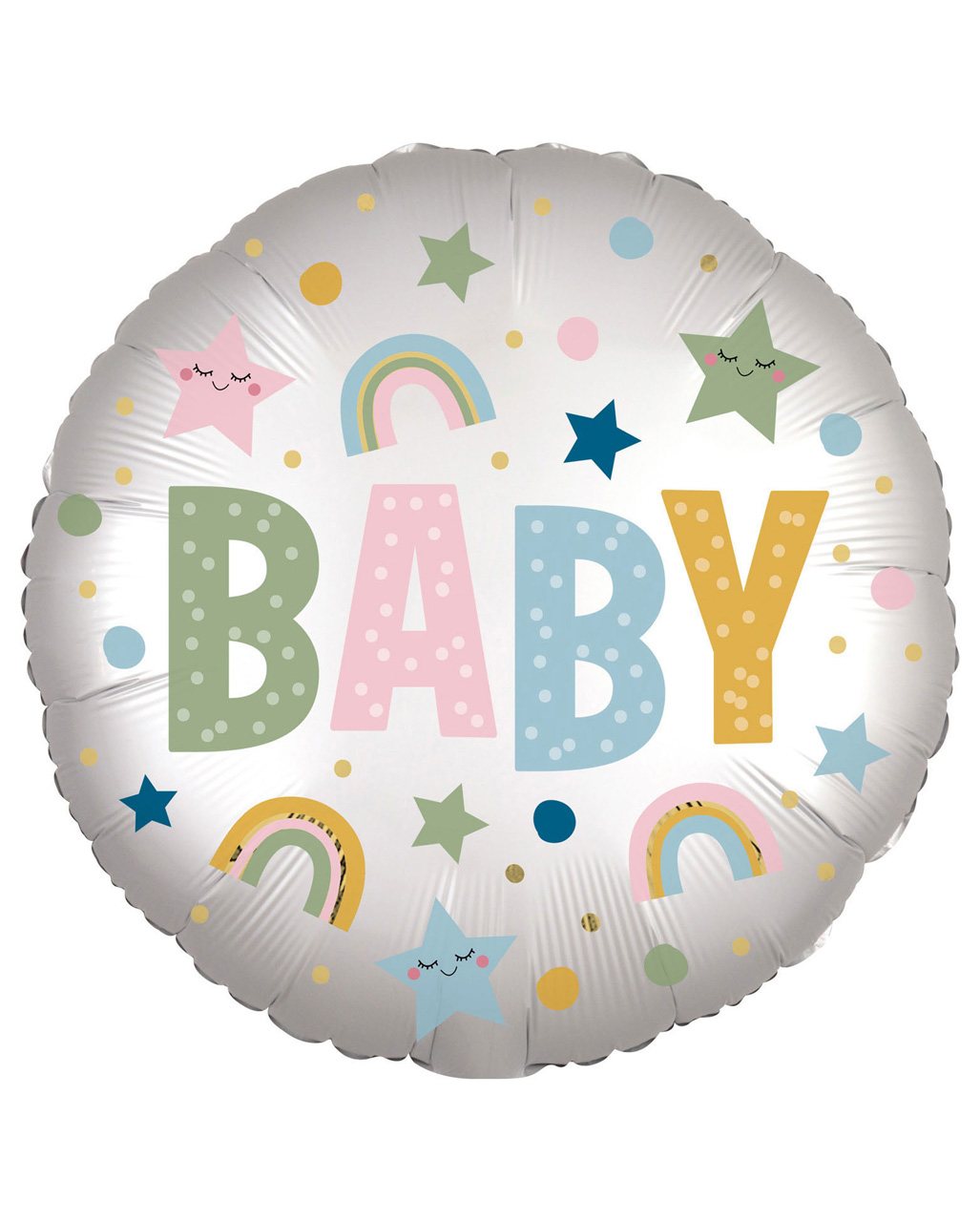 Baby Satin Folienballon als Babyparty Deko ❤