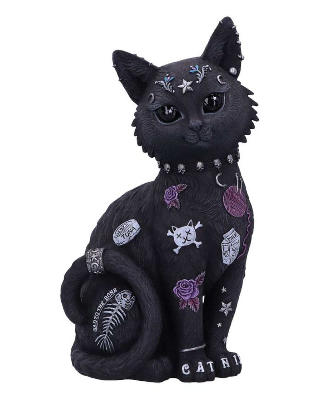 Bad to the Bone Katzenfigur 22cm Gothic Deko