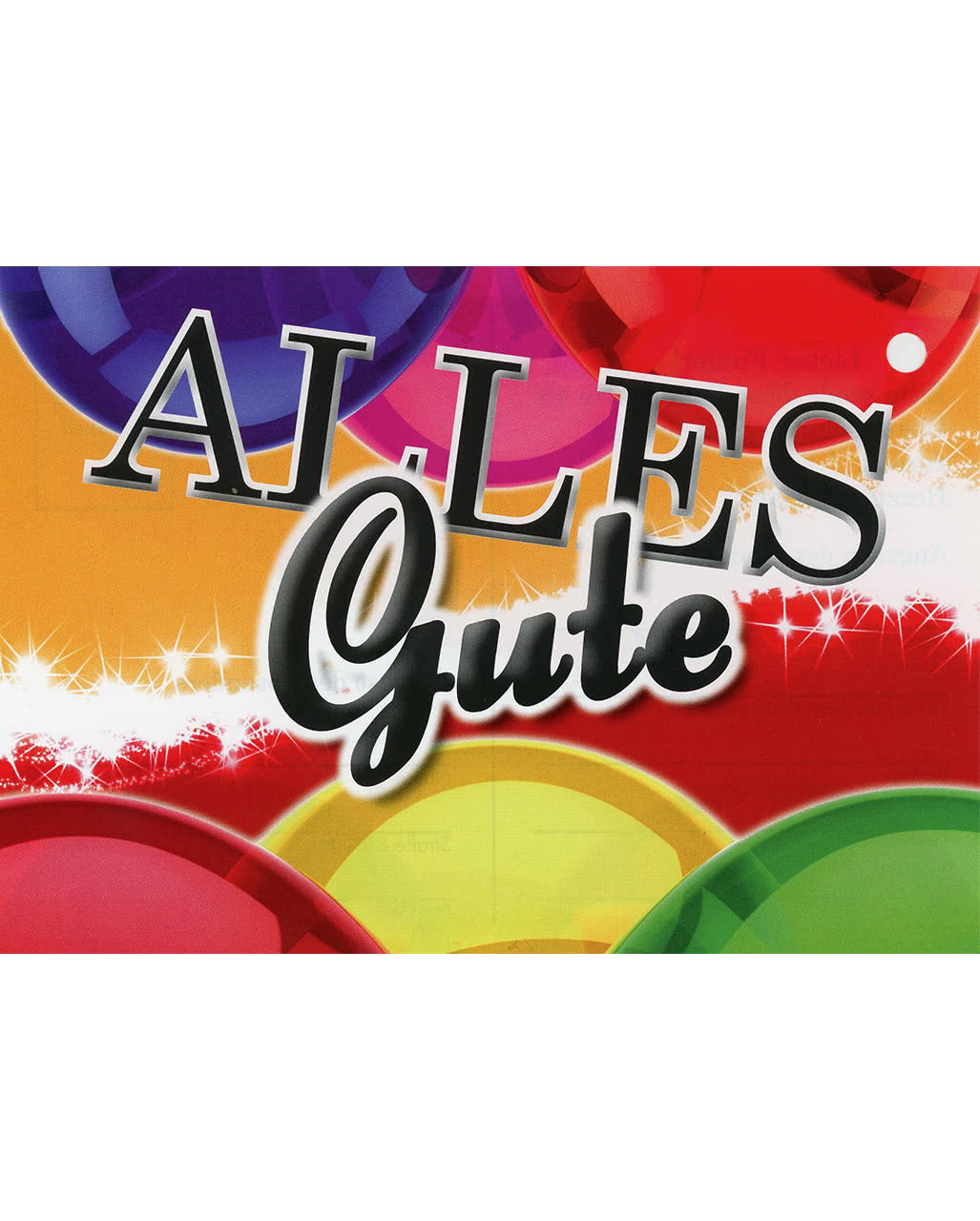 Ballon-Flugkarten Alles Gute ✮ bestellen