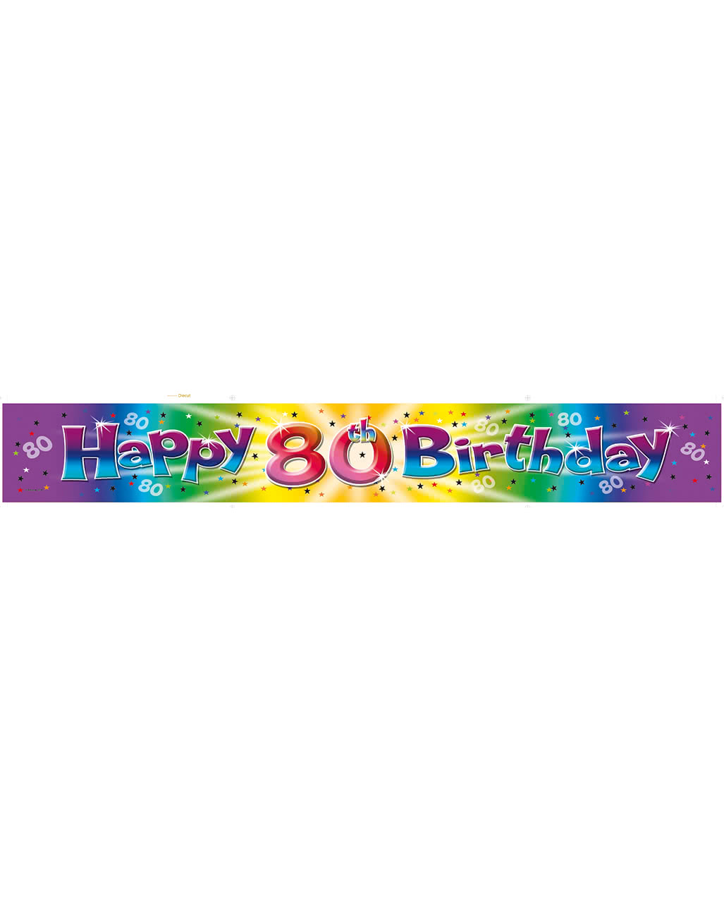 Folien-Banner 80. Geburtstag ✰ Party Deko