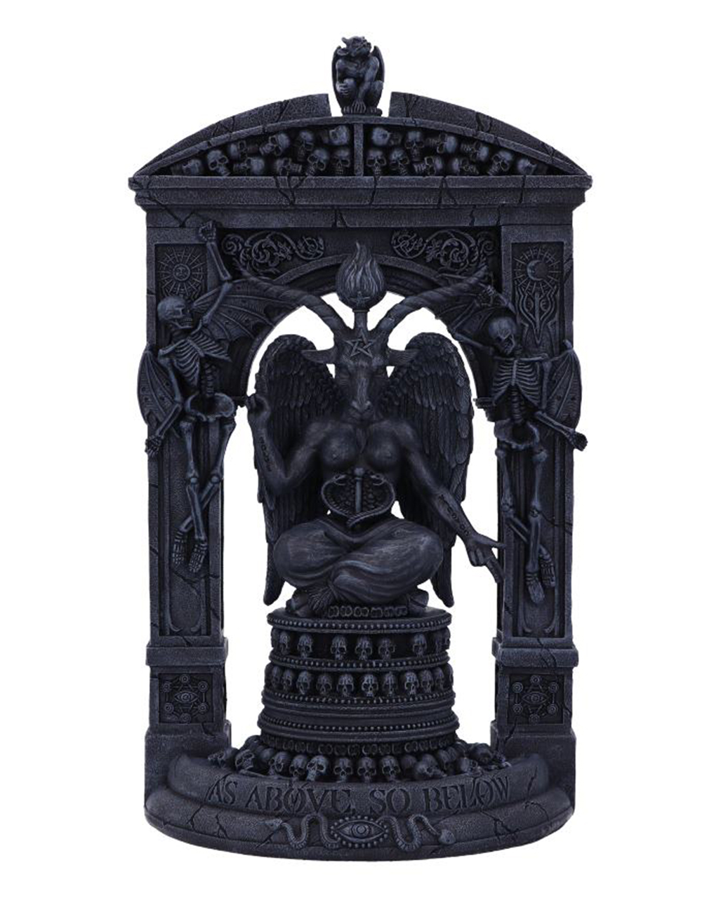 Baphomet's Tempel Aufsteller 28cm Okkult Deko