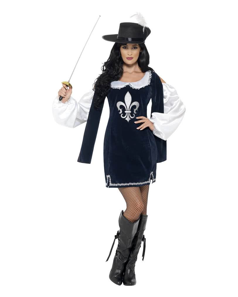 Barockes Musketier Damenkostüm Historisches Kostüme für Halloween M