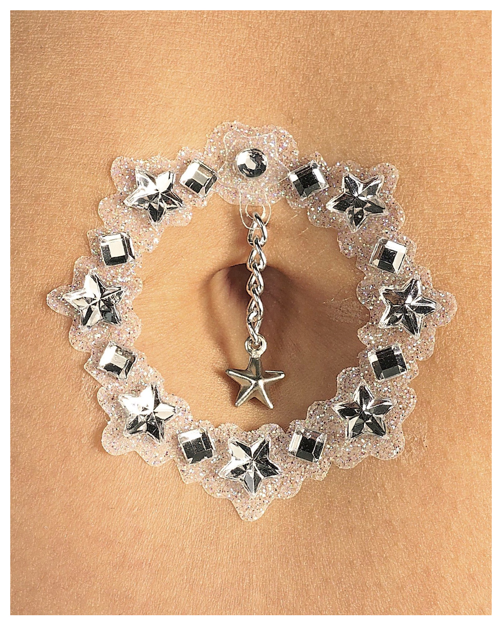 Bauchnabel Bindi Silber  Kostümzubehör kaufen