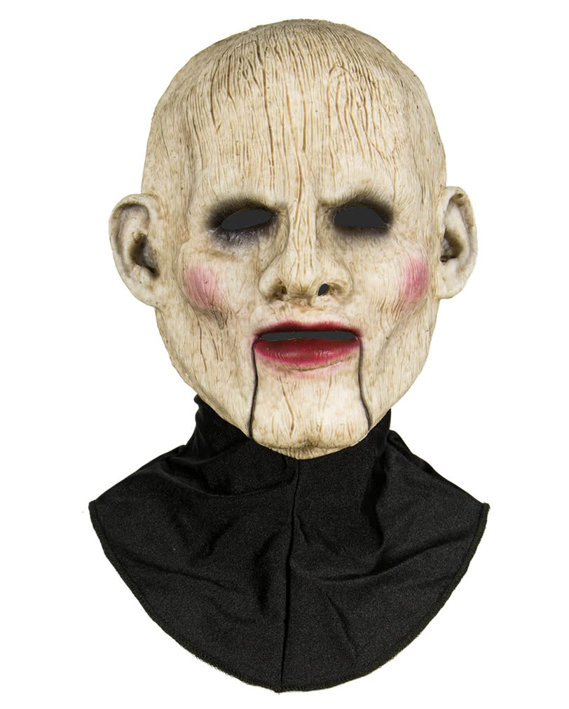 Silikon Halbmaske Bauchredner Puppe Halloween Silikon Maske