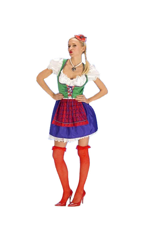 Bayerisches Trachtenkostüm   Dirndl Kostüm für Frauen    S / 36-38