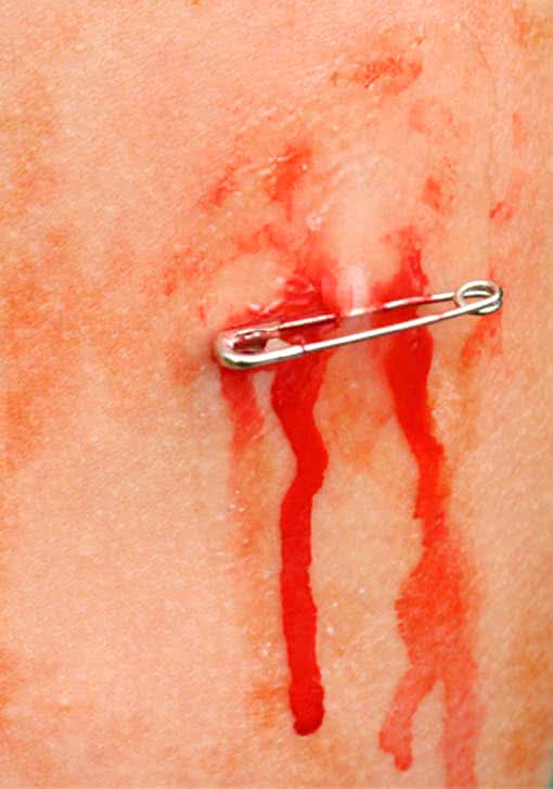 Bio SFX Sicherheitsnadel Wunde Latexfreie Horror Wunden Kaufen