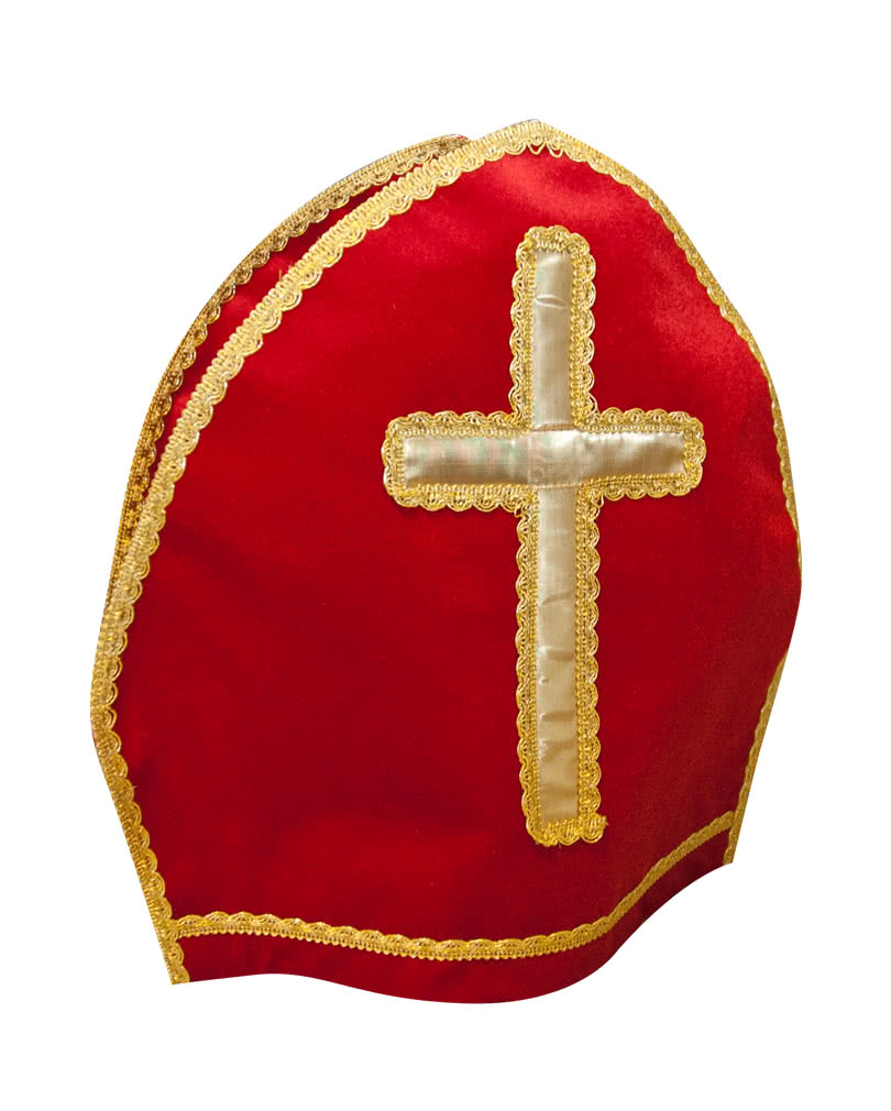 Bischofsmütze Deluxe Weihnachtsmann Mütze