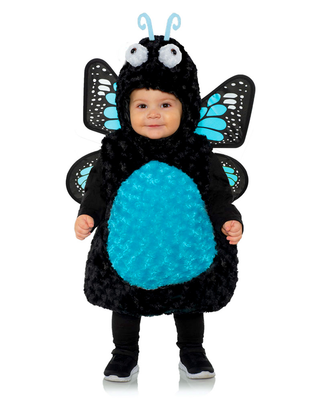 Blauer Schmetterling Kleinkinderkostüm für Fasching XL