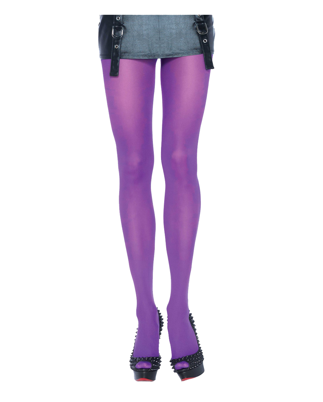 Blickdichte Nylon Strumpfhose Lila Hexenkostüme
