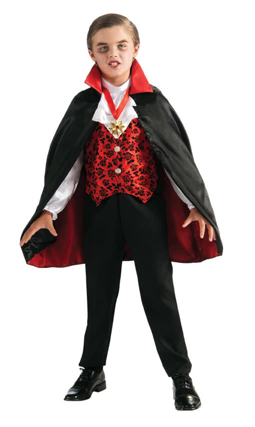 Vampir Kinderkostüm Deluxe  Dracula Kostüm für Kinder XS