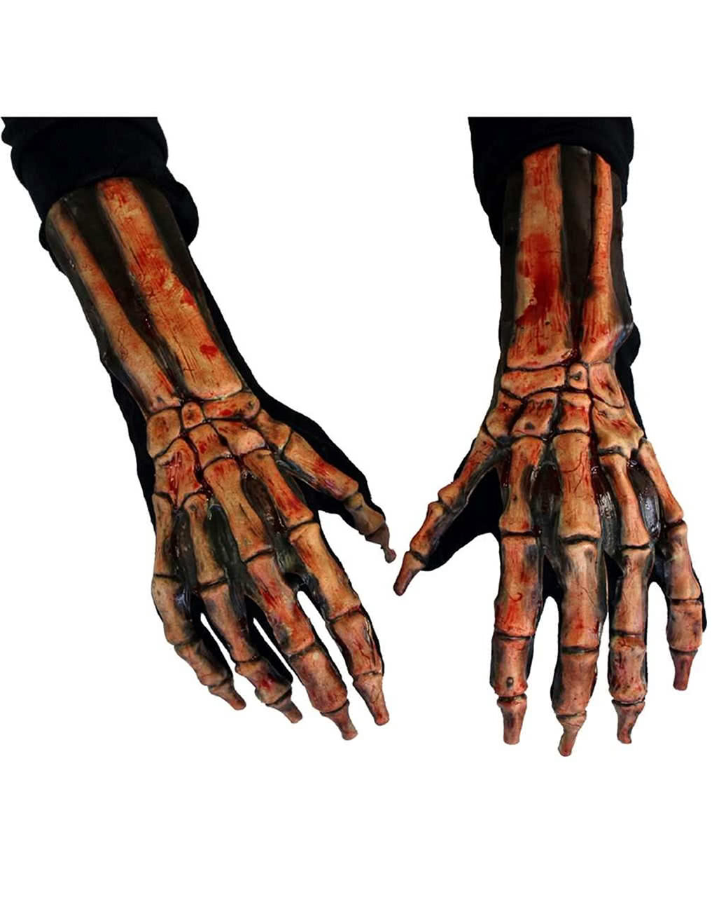 Blutige Monster Hände Deluxe für Halloween