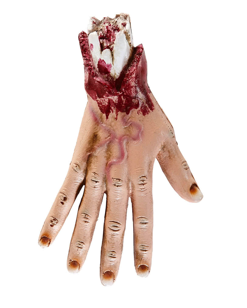 Blutige Zombie Hand Halloween Deko