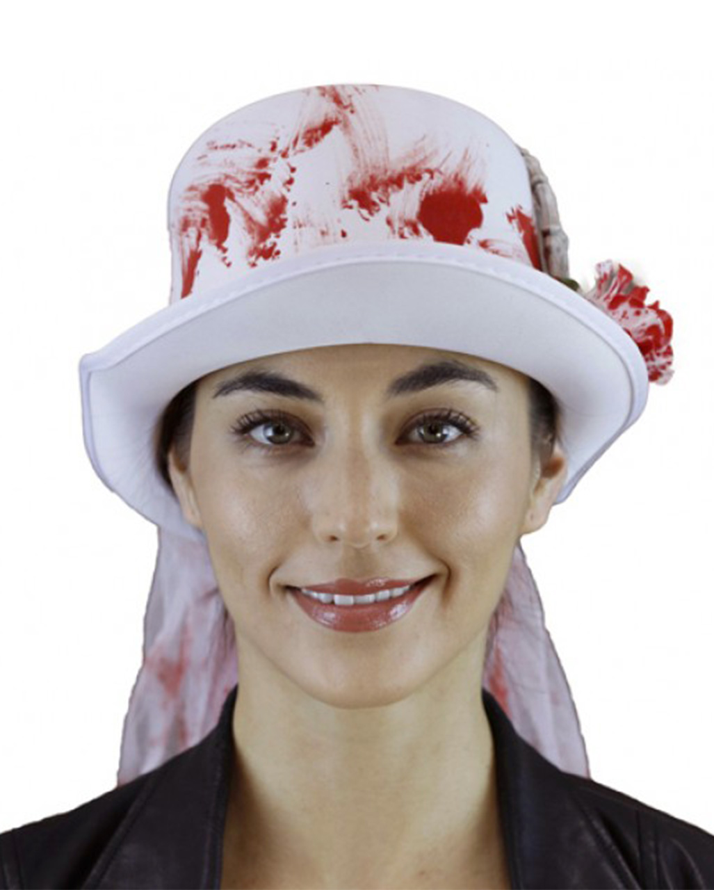 Blutiger Zylinder mit Knochenhand & Schleier für ?