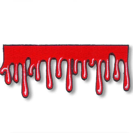 Blutstropfen Aufnäher -Punk Patches-Gothic Accessoire
