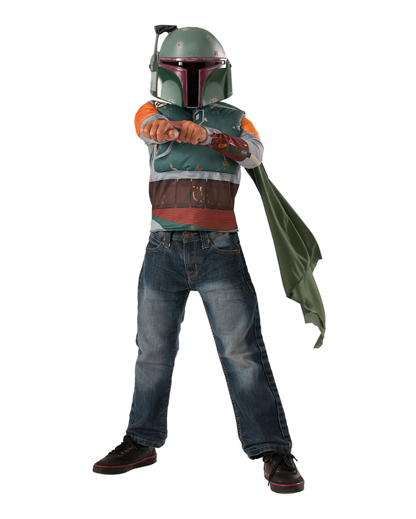 Boba Fett Kostüm Set für Kinder Star Wars Kostüm S
