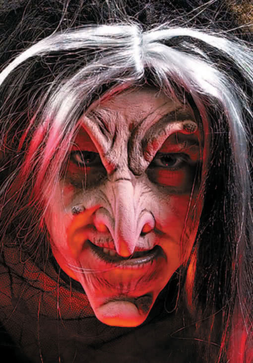 Böse Hexe Latex Applikation Hexen Make-up schminken