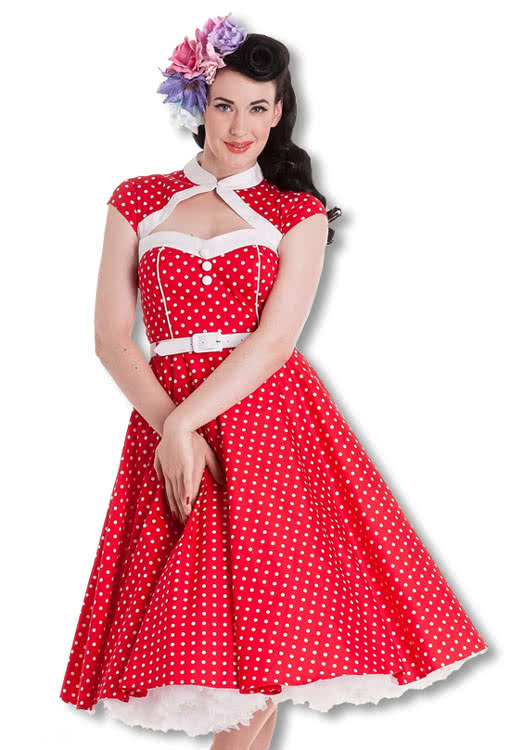 Bolero Petticoat Kleid -Rockabilly Kleid-50er Jahre Kleid XS / 34
