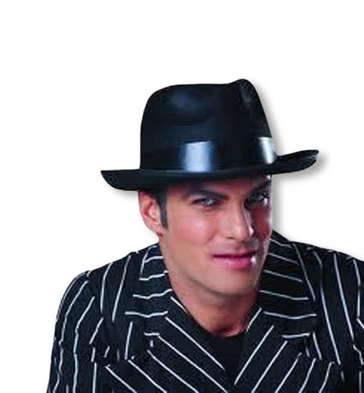 Mafia Boss Hut Deluxe   Gangster Hut  schwarzer Al Capone Hut