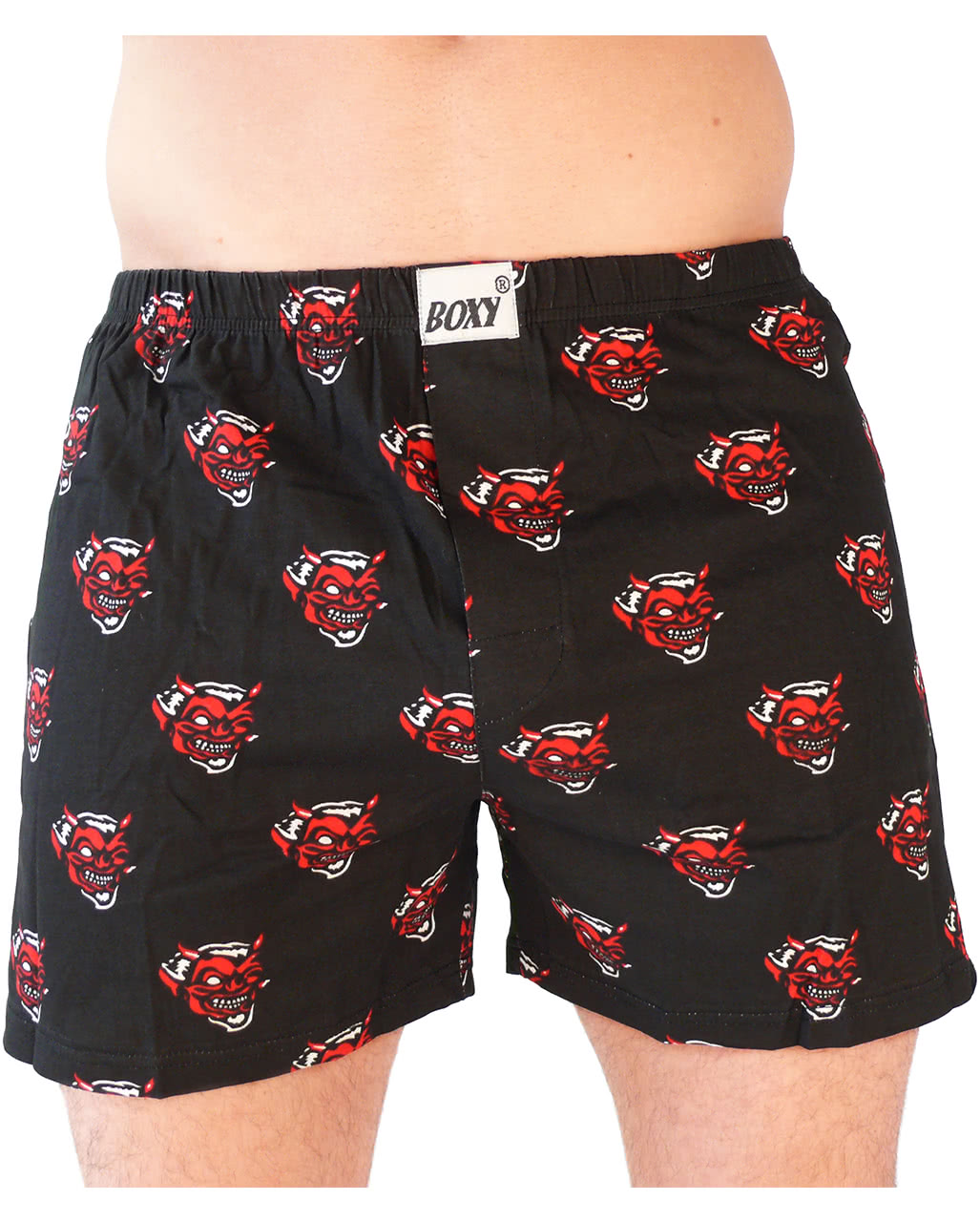 Boxershorts mit Teufelsköpfen für Gothic Fans M