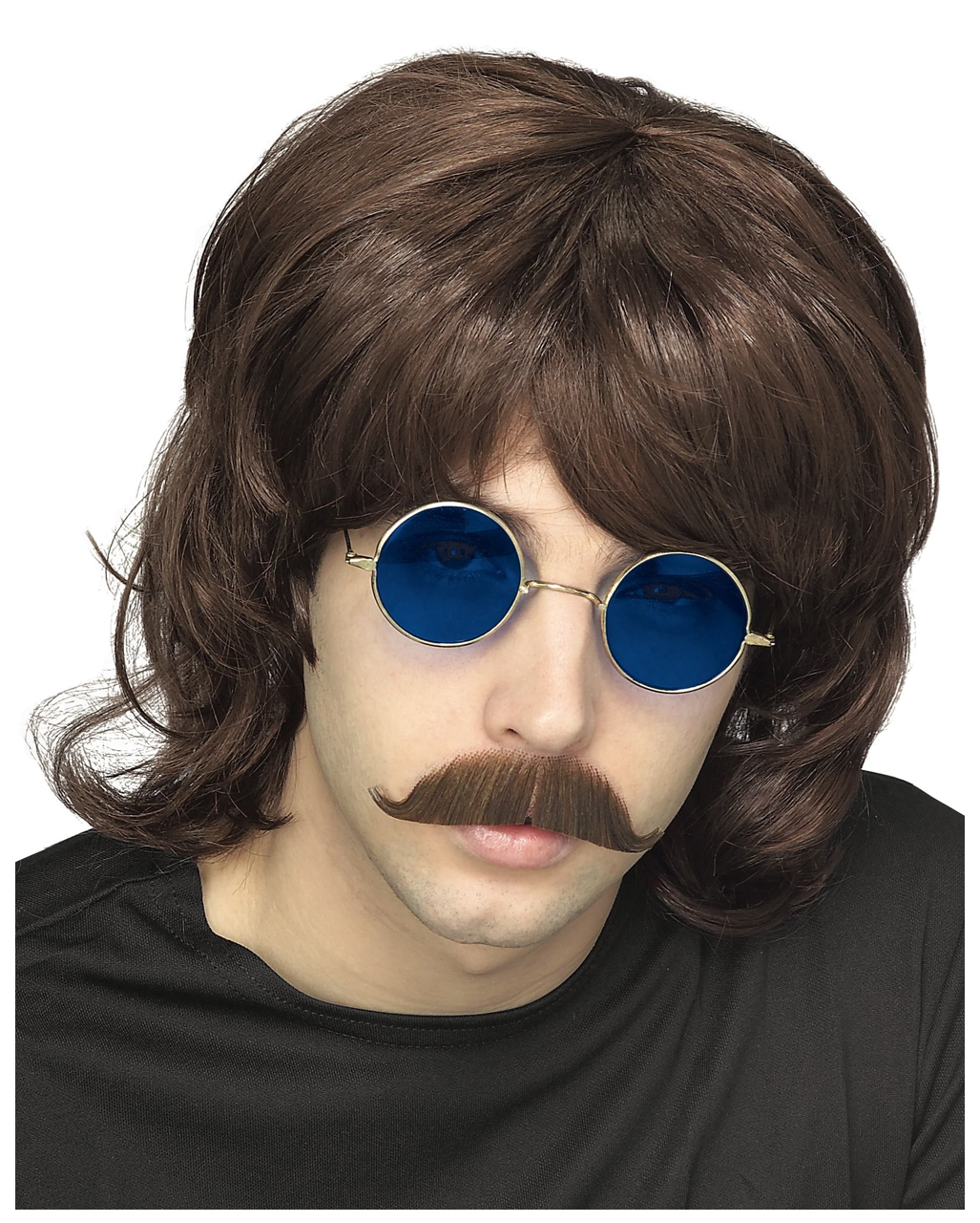 Braune 70er Jahre Perücke  Pornostar Perücke