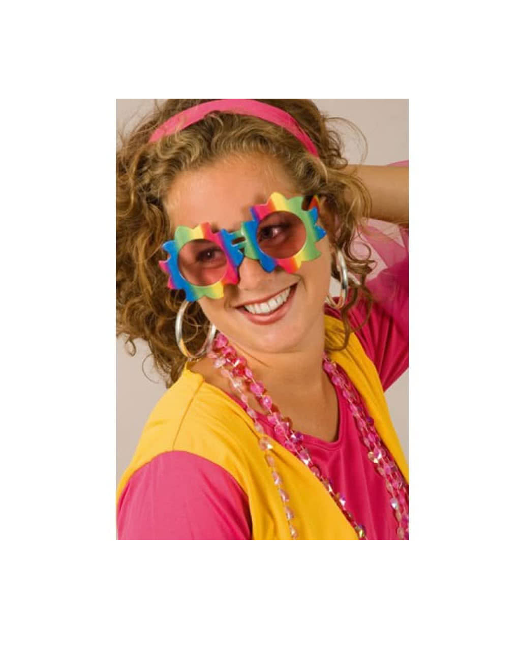 Bunte Hippie Brille ✿ Flower Power
