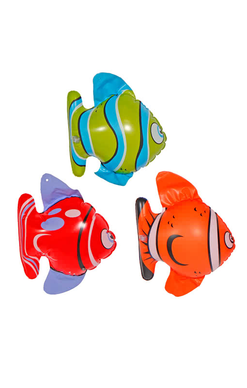Bunte Fische aufblasbar Partydeko