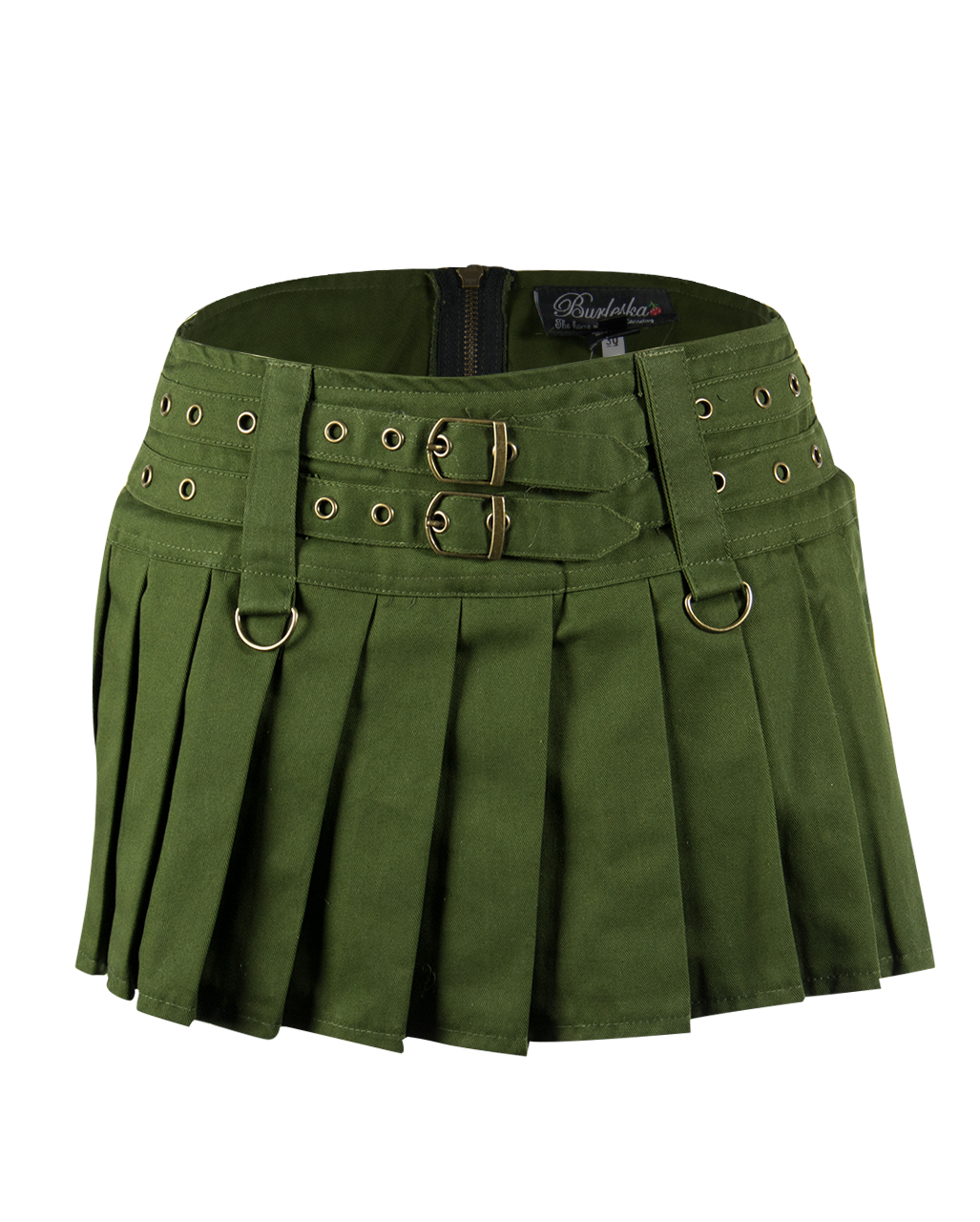 Burleska Minirock Lucy Olive  Gothic Mode S