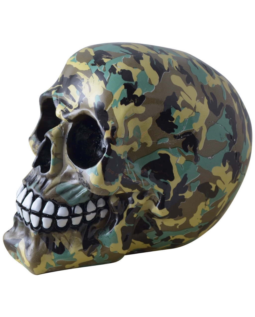 Camouflage Totenschädel als Deko