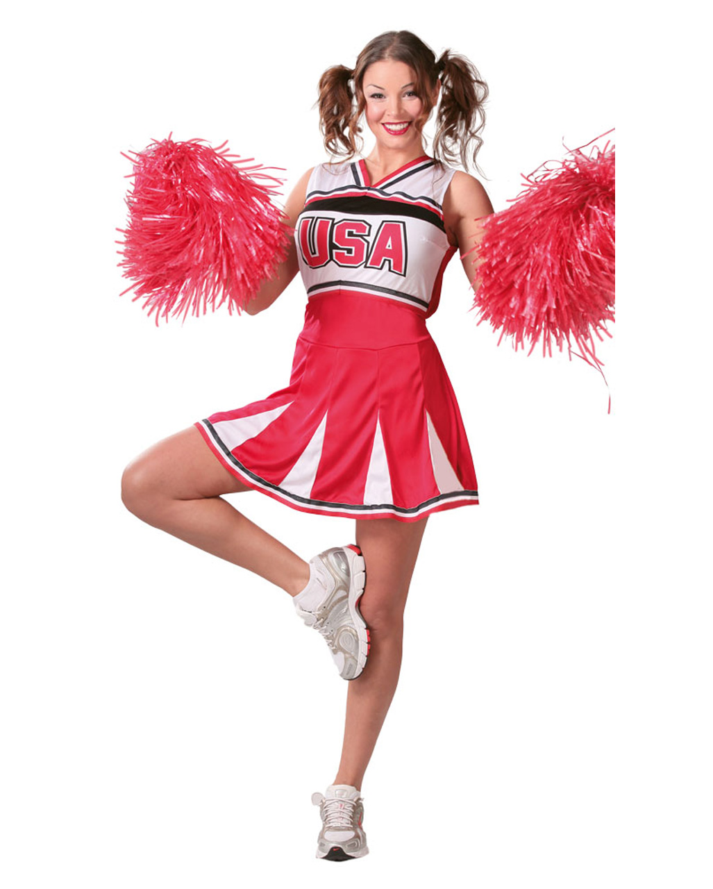 USA Cheerleader Kostüm für Sport Fans S
