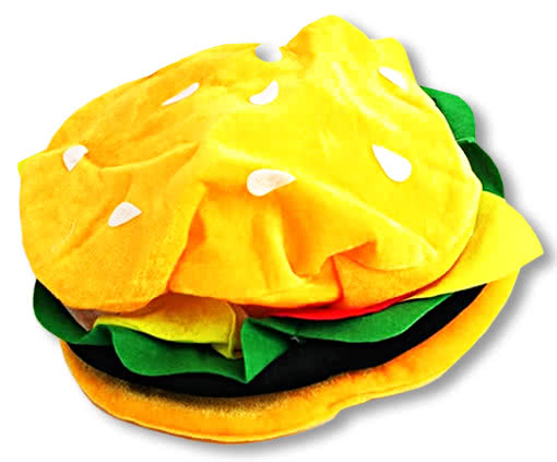 Cheeseburger Hut für Fasching