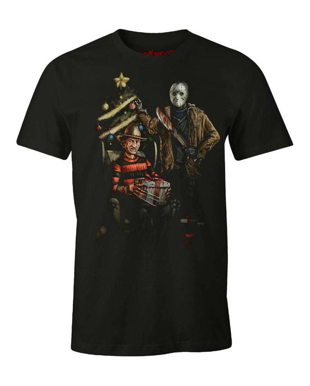 Freddy & Jason Christmas T-Shirt  Jason Vorhees T-Shirt kaufen M