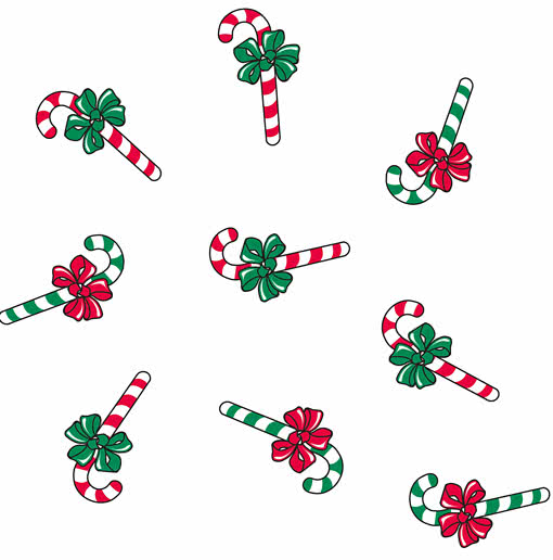 Geschenkfolie Zuckerstangen -Geschenkpapier-Zellophan-Weihnachts