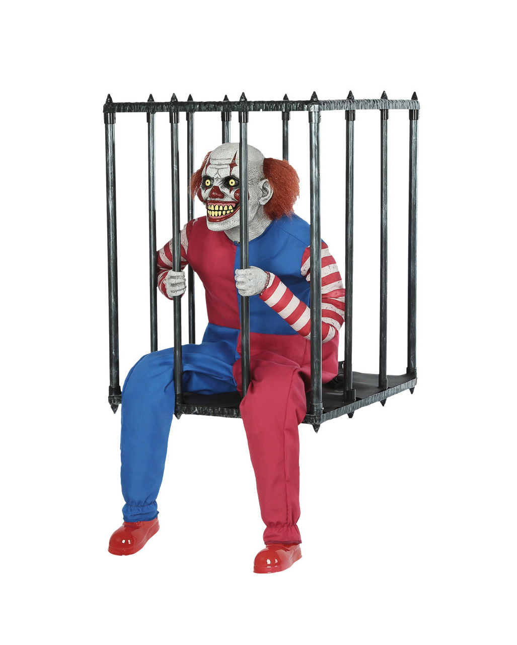 Clown im Käfig Walking Act Halloween Animatronic ➤